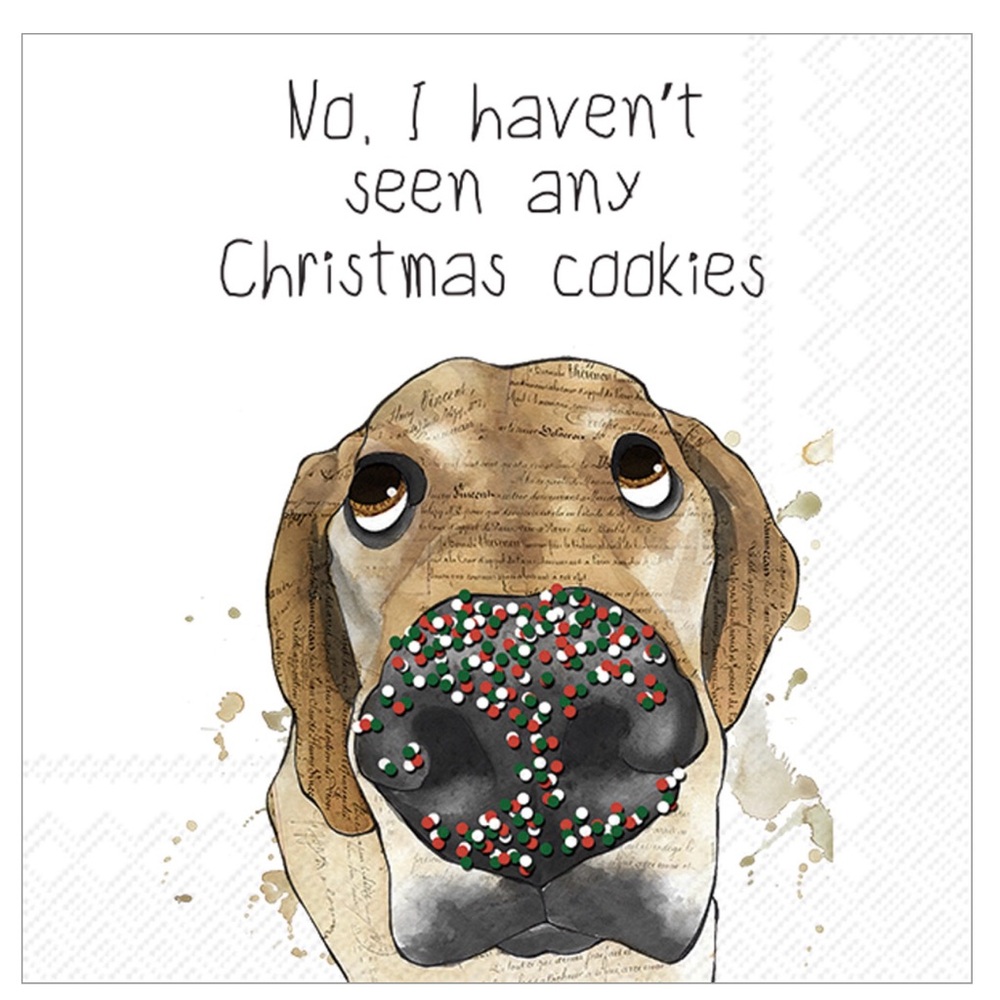 2 Packs Cocktail Napkins I haven’t  See Any Christmas Cookies 40 Counts 5” X 5”